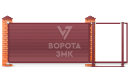 Откатные ворота 2100×1980 ЗМК-7841