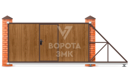 Ворота откатные 2200×2500 Nice ЗМК-6993