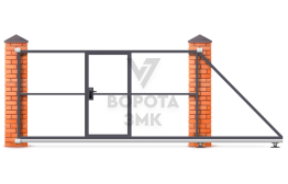 Ворота откатные раздвижные 2500×3000 ЗМК-6986